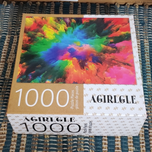 🦖1000 Piece Color Explosion Splatter Jigsaw Puzzle🦖 - Picture 1 of 3